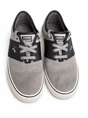 Puma Sport Lifestyle Gray Suede Sneakers Men’s 9.5 Casual Lace-Up Shoes